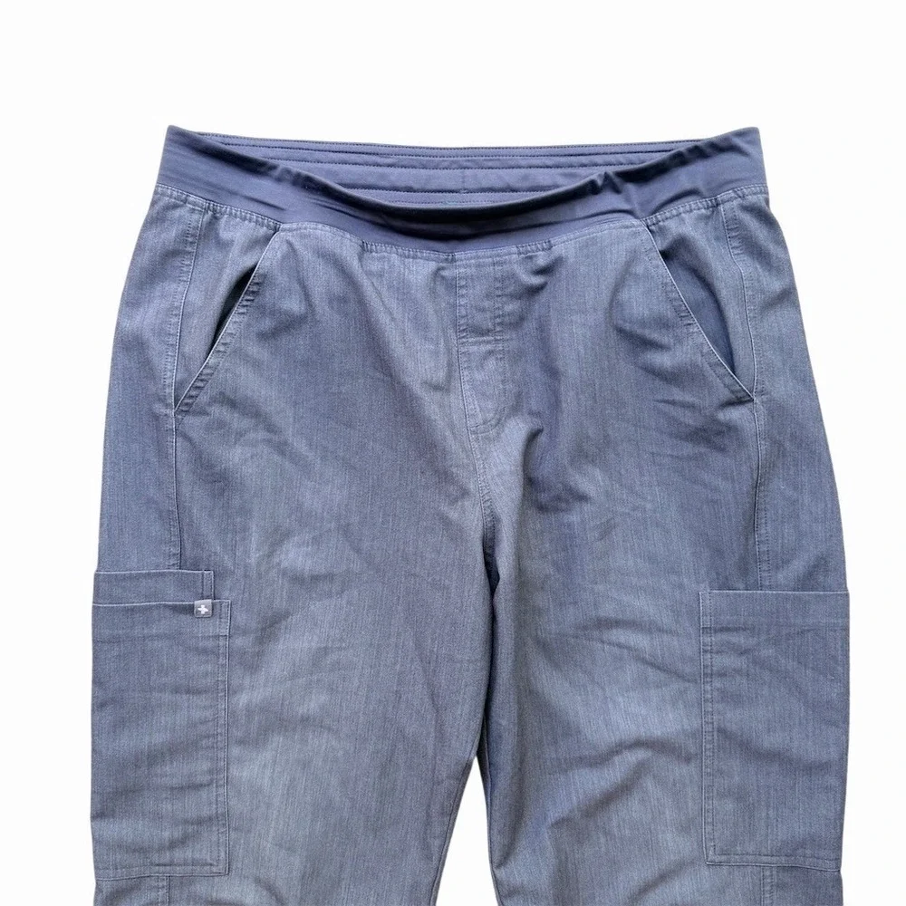 FIGS Technical Collection Men's Cargo Scrub Pants XL Gray 6-Pocket